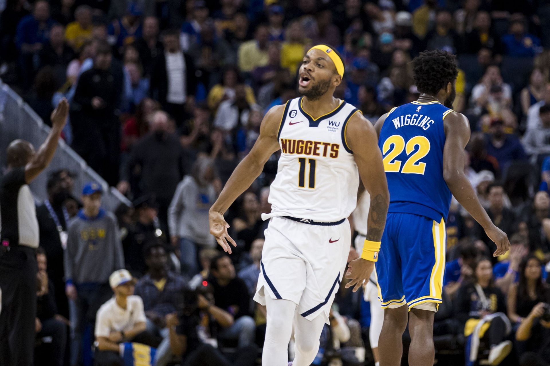 Bruce Brown Jr. playing for the Denver Nuggets