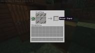 Crafting recipe of armor stands in Minecraft (Image via Mojang)