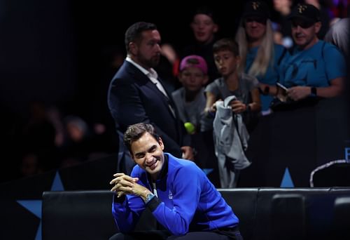 The Swiss superstar at the Laver Cup 2022