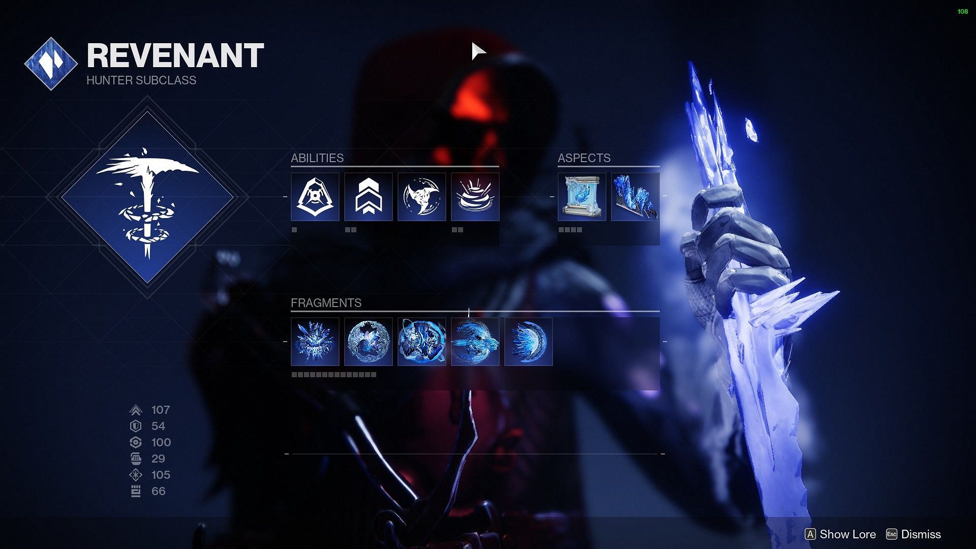 Revenant Stasis subclass for Hunters (Image via Destiny 2)