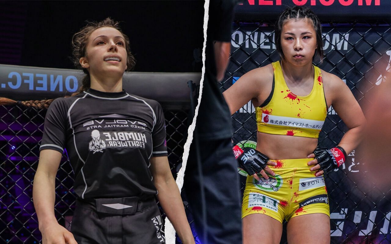 Danielle Kelly (L) / Ayaka Miura (R) -- Photo by ONE Championship