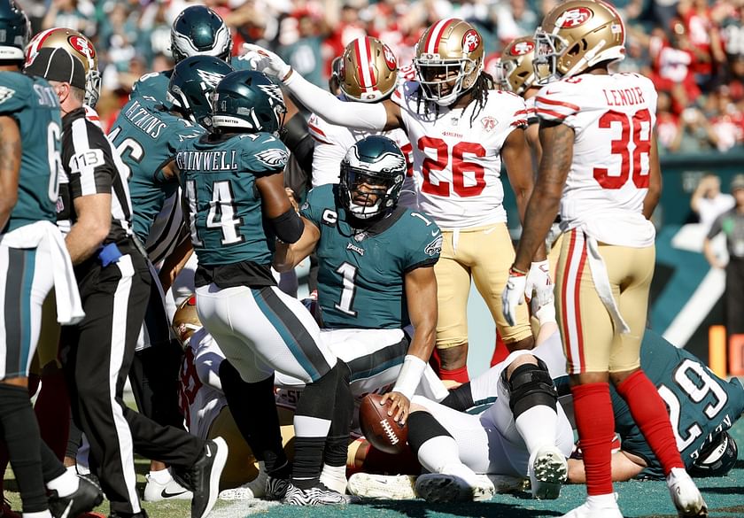 Who are the 49ers-Eagles football game announcers today on FOX