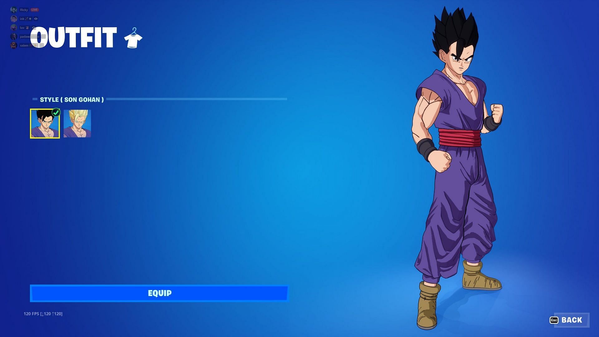 Fortnite x Dragon Ball  Todas as skins disponíveis