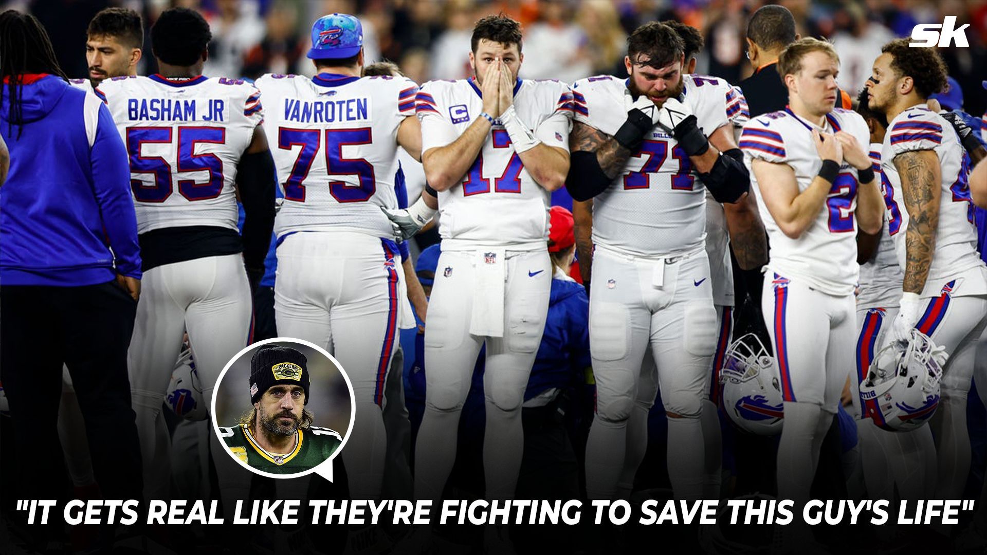 Aaron Rodgers reflected on the severity of Buffalo Bills