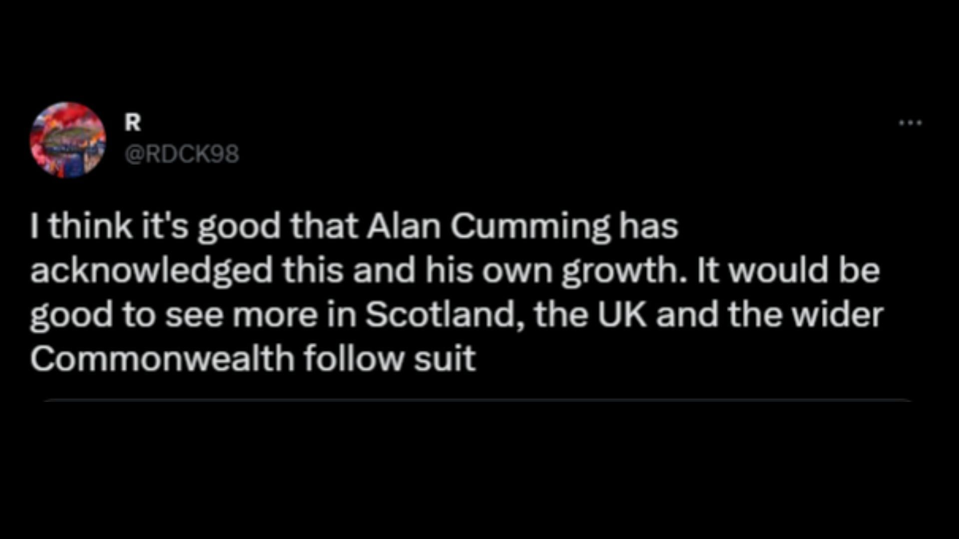 Alan Cumming Surprised by Worldwide Reaction to Returning OBE