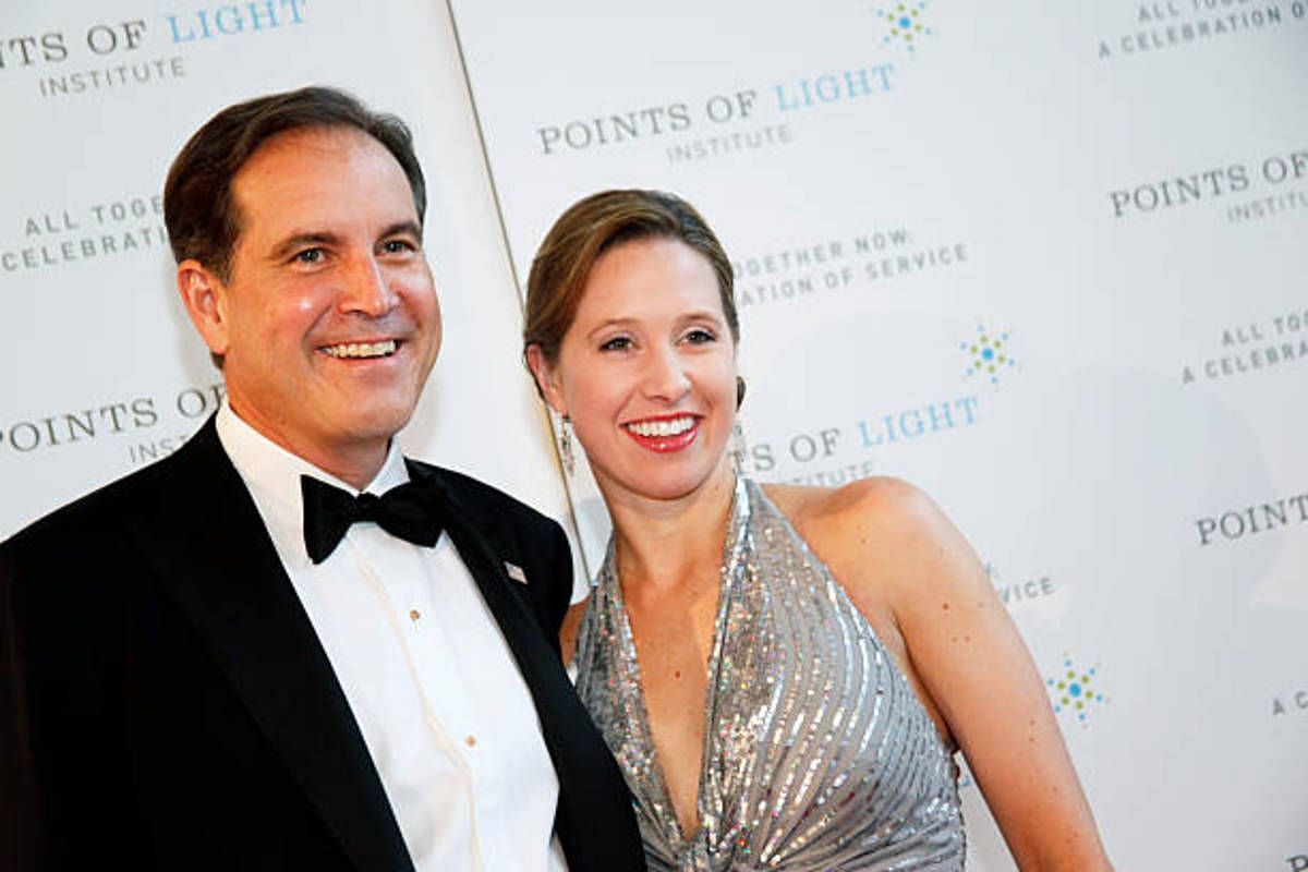 Jim Nantz with his wife Courtney