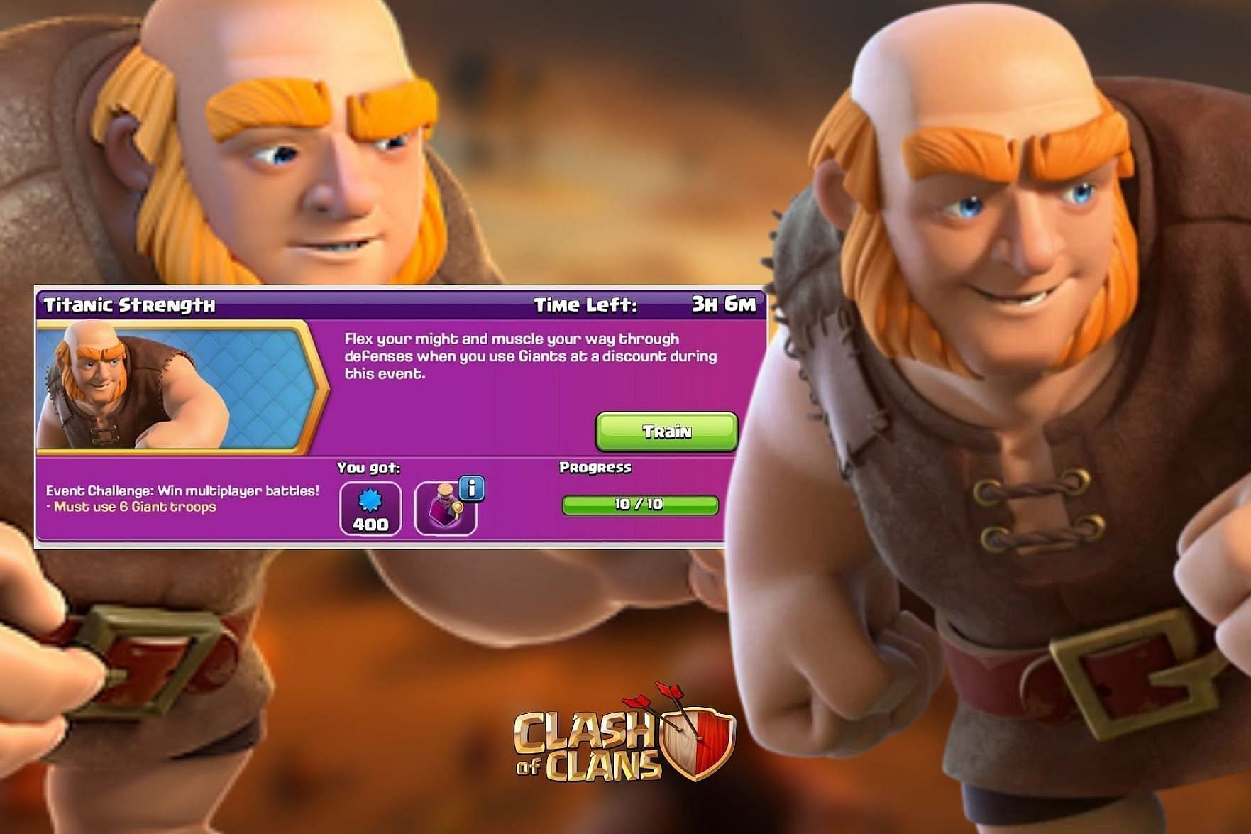 Titanic Strength challenge in Clash of Clans (Image via Sportskeeda)