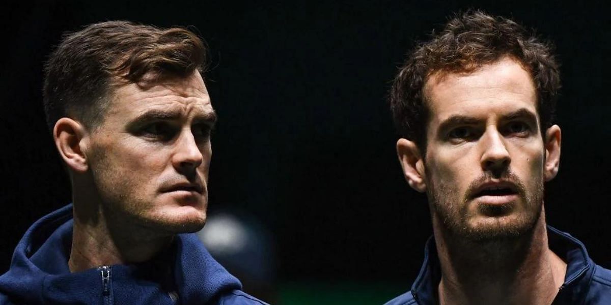 Jamie Murray (L) and Andy Murray