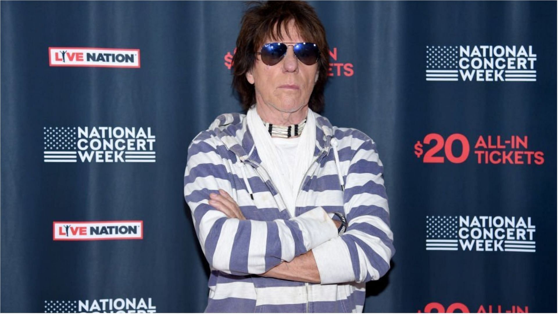 Jeff Beck has earned a lot from his work as a guitarist with different groups over the years (Image via Michael Loccisano/Getty Images)