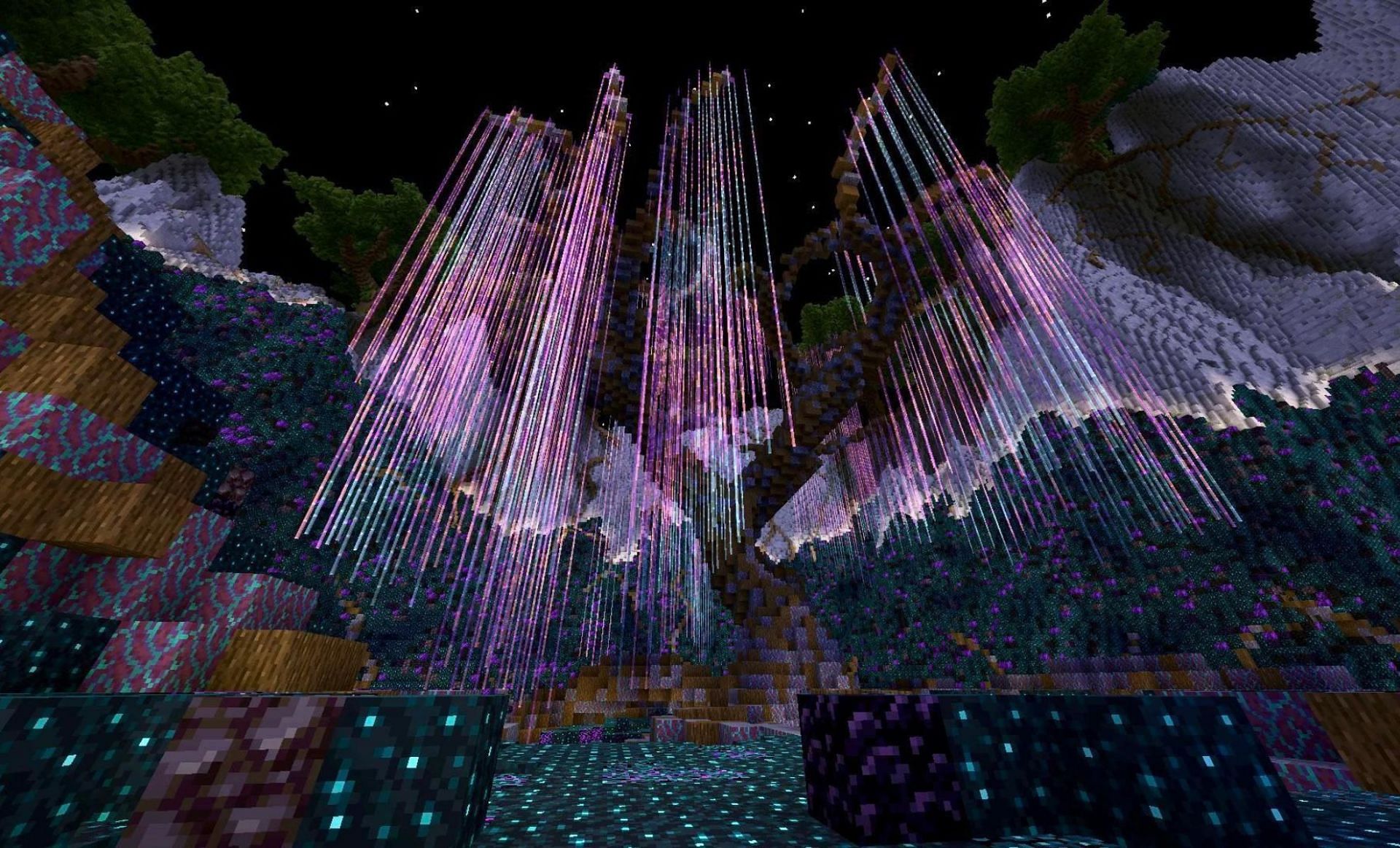 Minecraft player builds Tree of Souls from Avatar