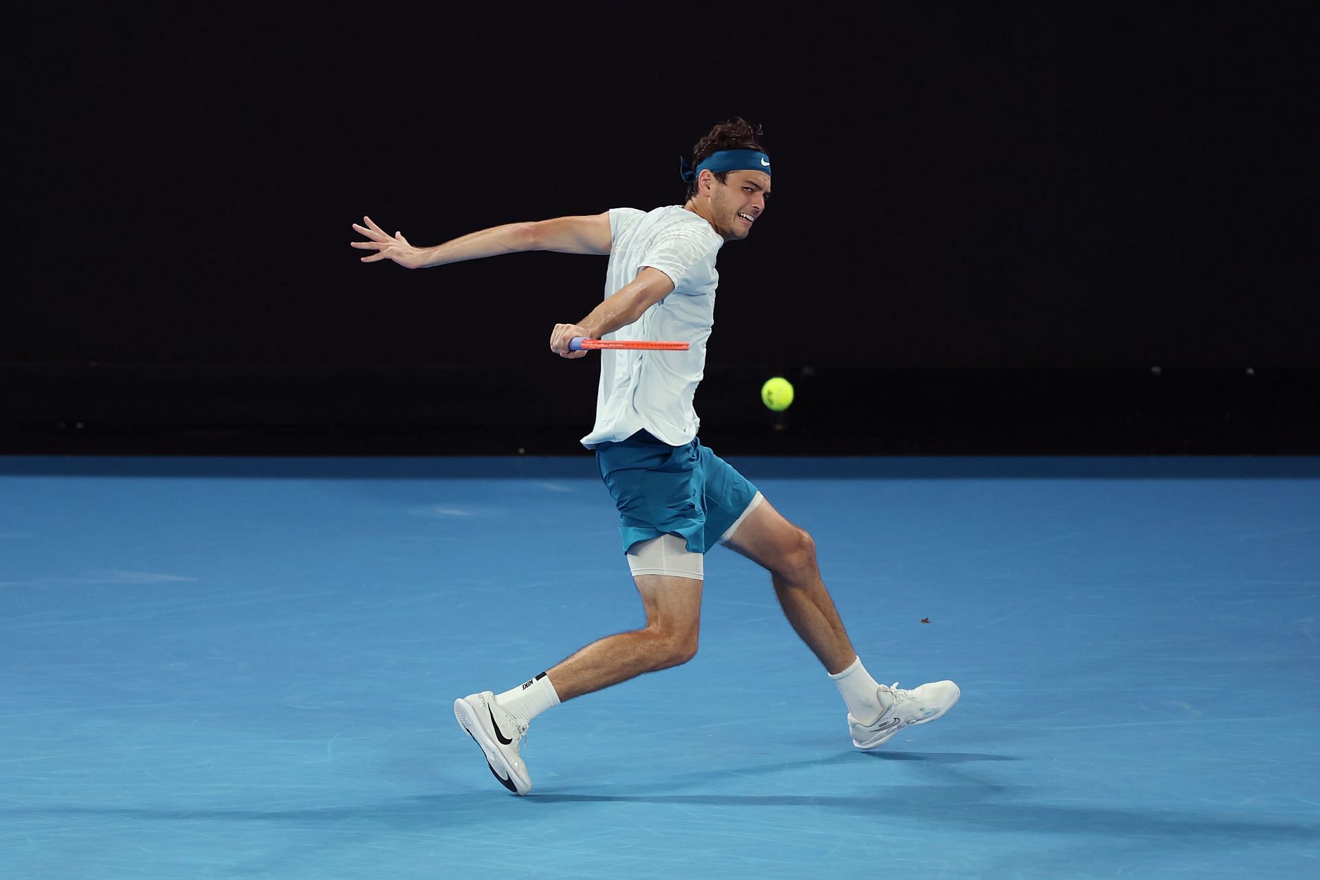 Fritz in action at the 2023 Australian Open - Day 2.