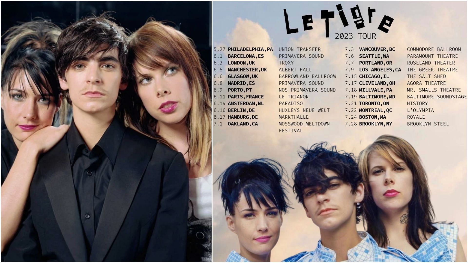 Le Tigre Tour 2023: Tickets, presale, where to buy, dates, venues and more