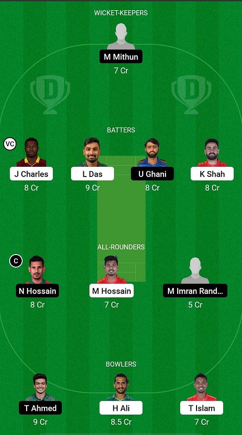 COV vs DD Dream11 Prediction - Bangladesh Premier League