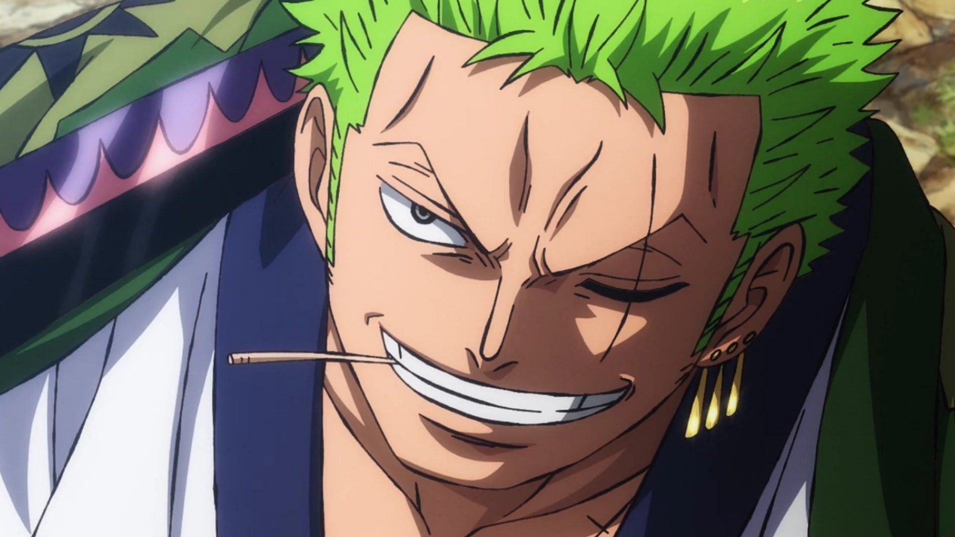 Zoro as seen in the series&#039; anime (Image via Toei Animation)