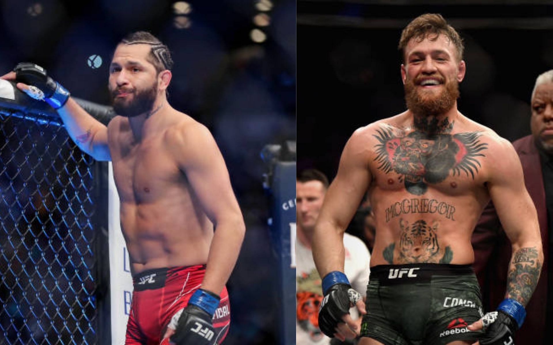 Jorge Masvidal (left); Conor McGregor (right)