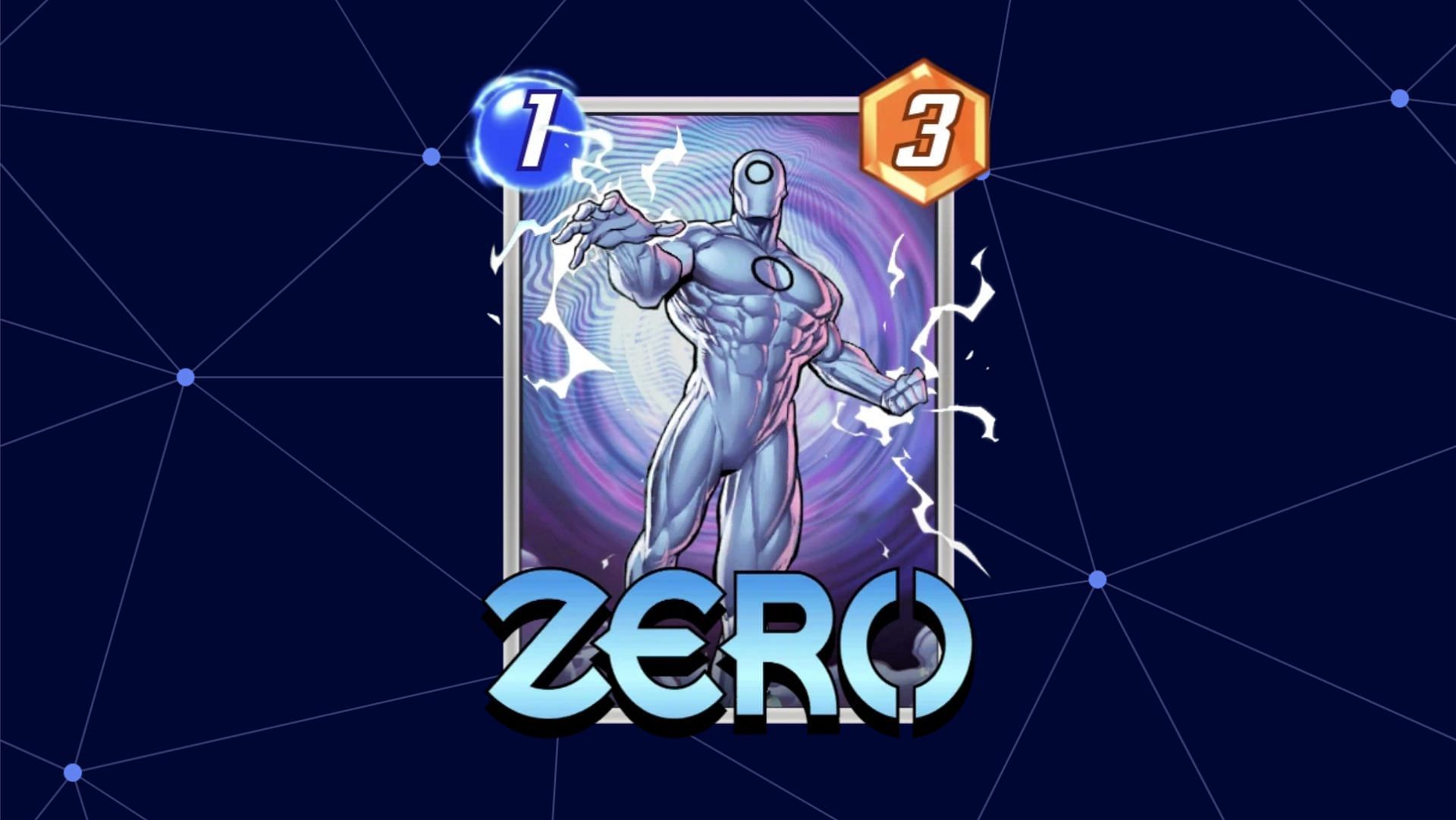 Zero, as depicted by his in-game card art (Image via marvelsnap.io)
