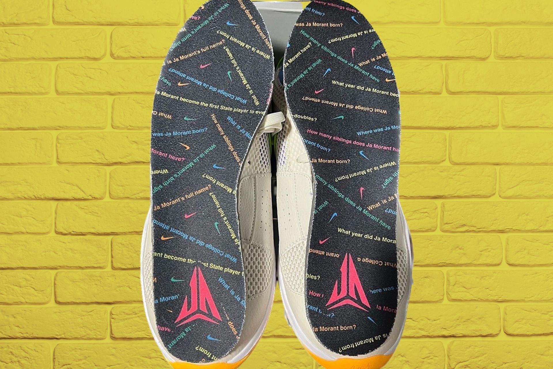 Here&#039;s a detailed view of the customized insoles (Image via Instagram/@masterchefian)