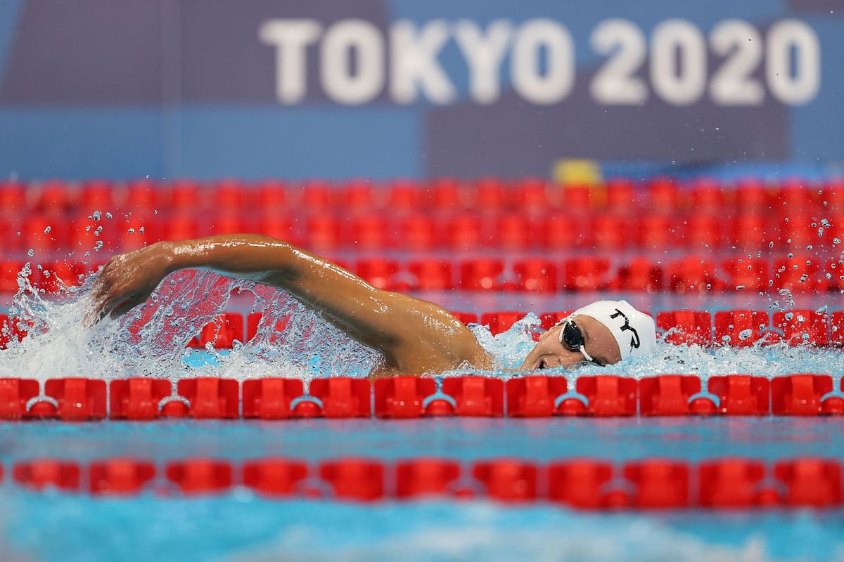 Watch: What happened when Katie Grimes took on Katie Ledecky at the ...