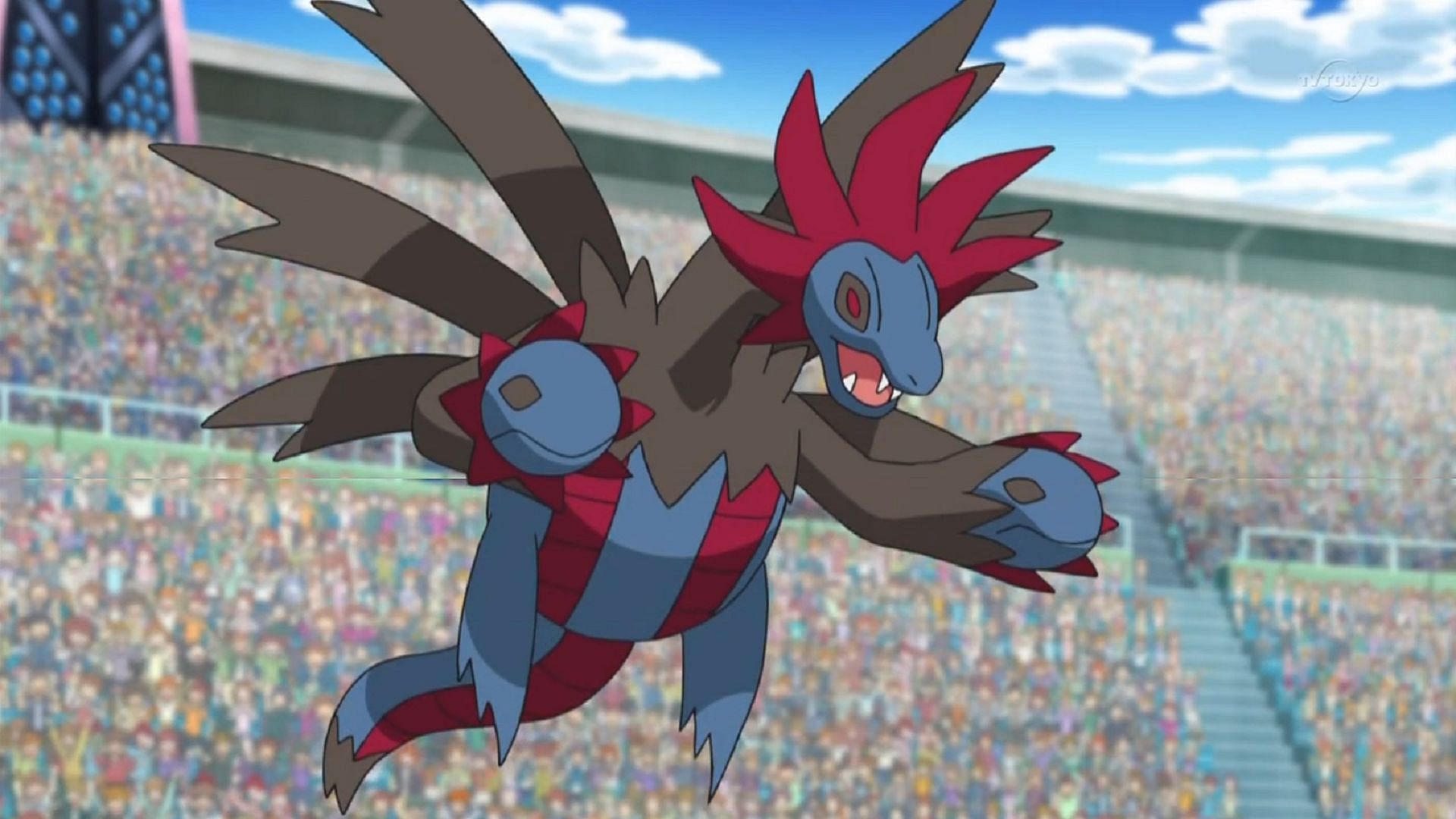 Whether it&#039;s attacking with Dragon or Dark-type moves, Hydreigon can bring the pain (Image via The Pokemon Company)