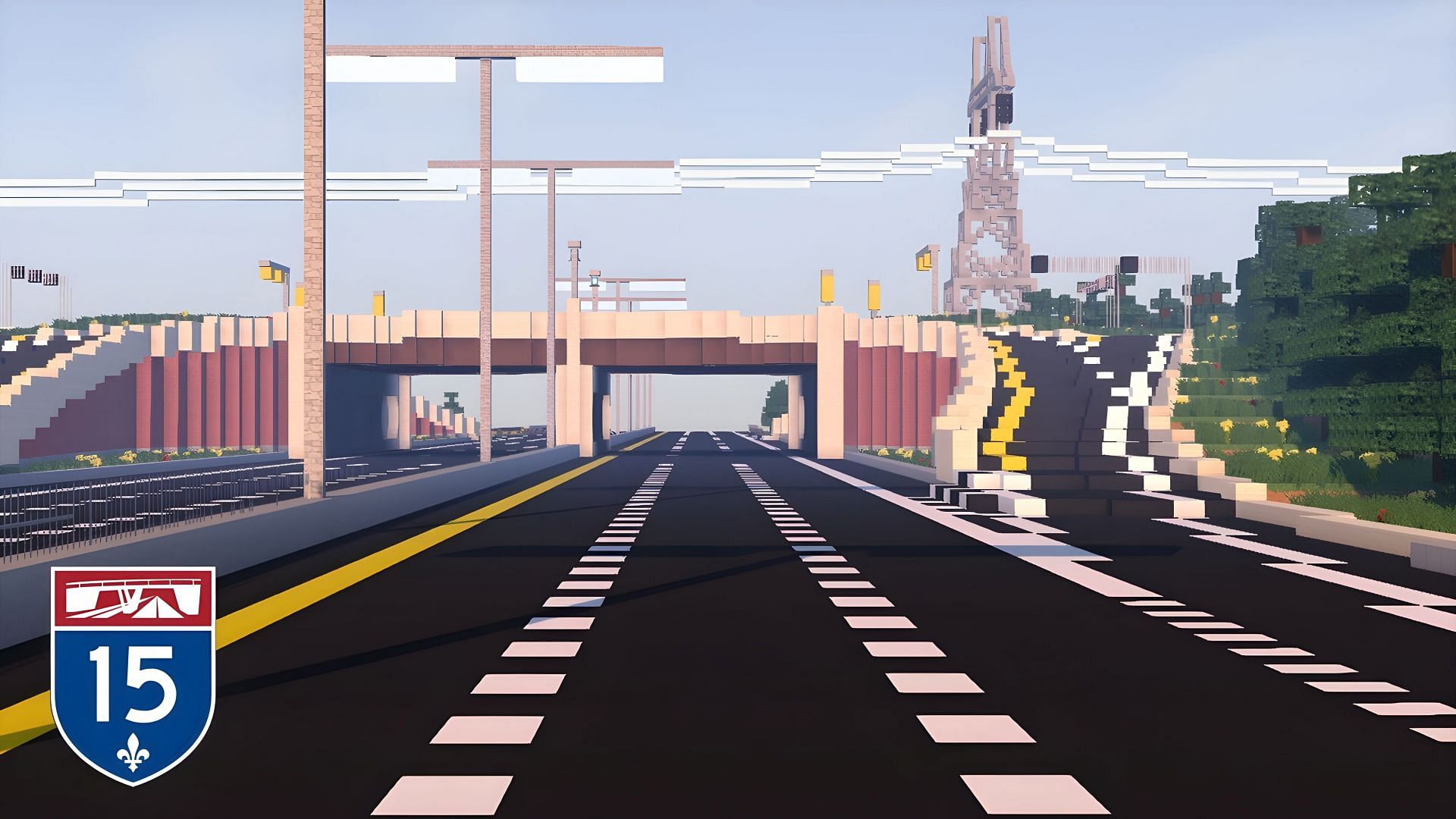 Minecraft highways are simply magnificent (Image via Youtube/Akuro)