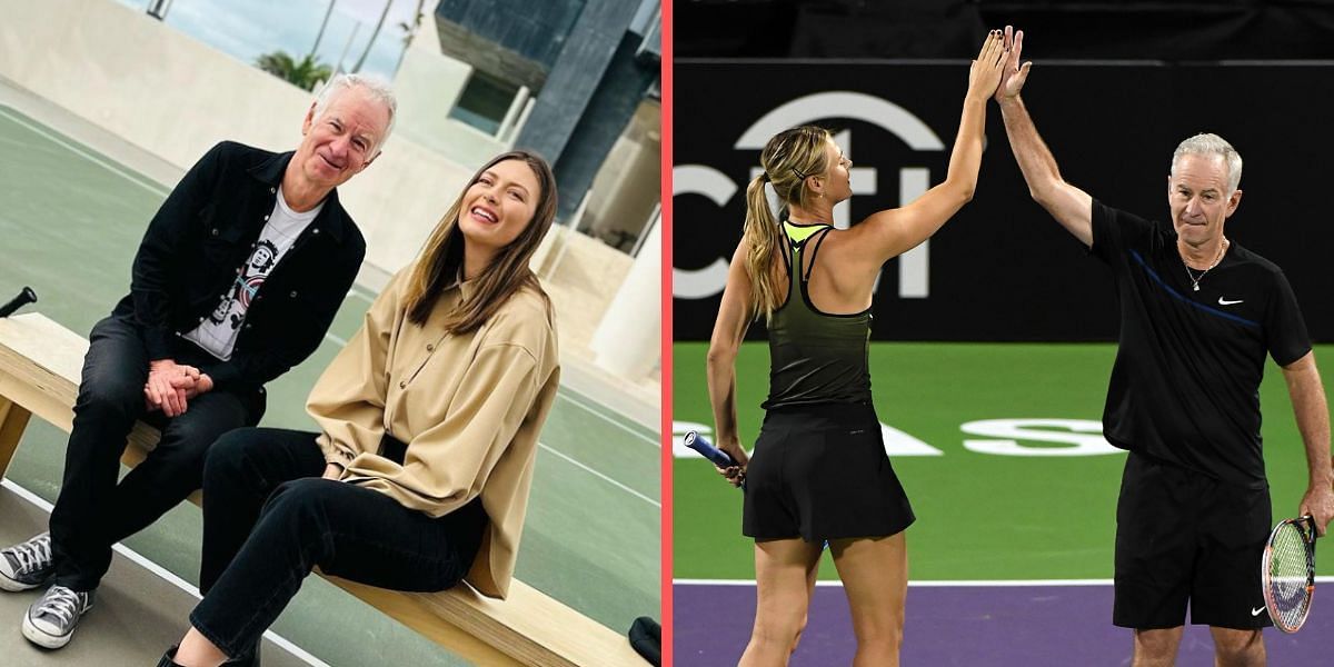 Maria Sharapova and John McEnroe hint at a possible collaboration. 