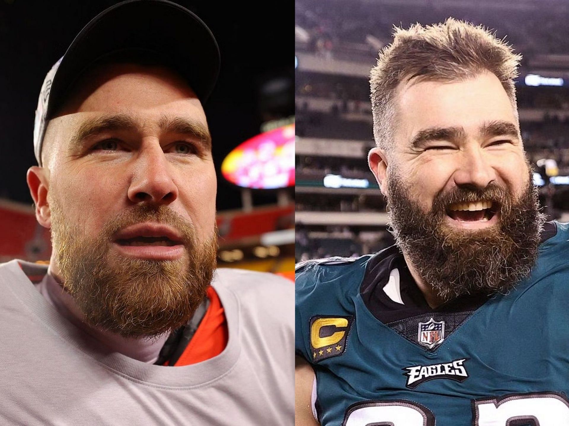 Jason and Travis Kelce prepare to square off in Super Bowl 57