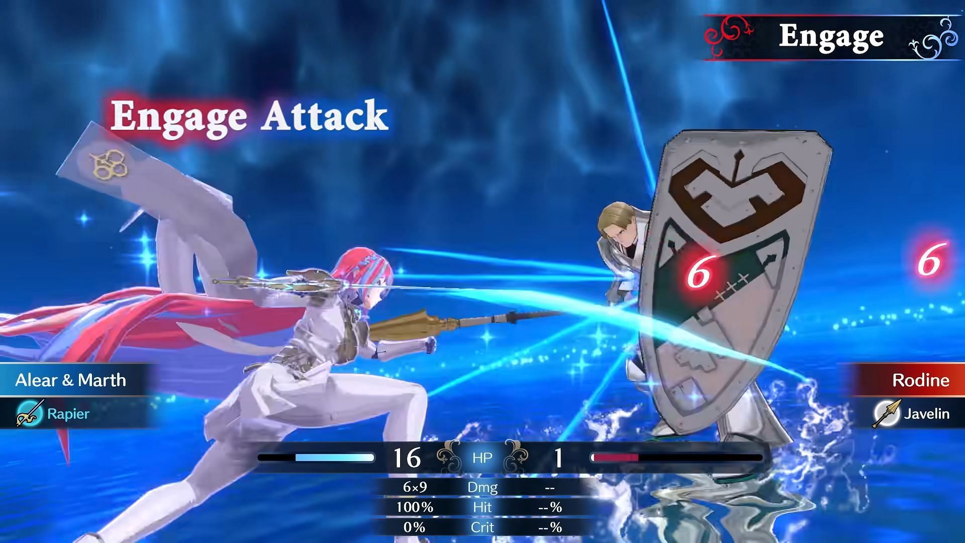 The Engage attack in action (Image via Nintendo)