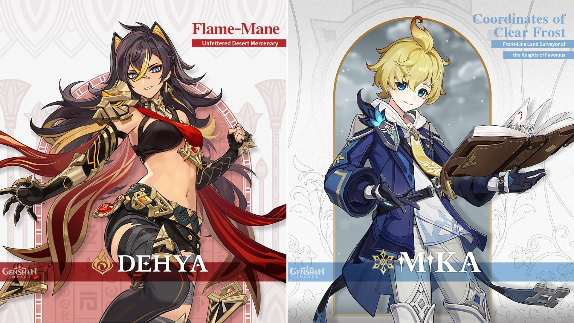 Genshin Impact: banners da versão 3.5 revelam Dehya e Mika