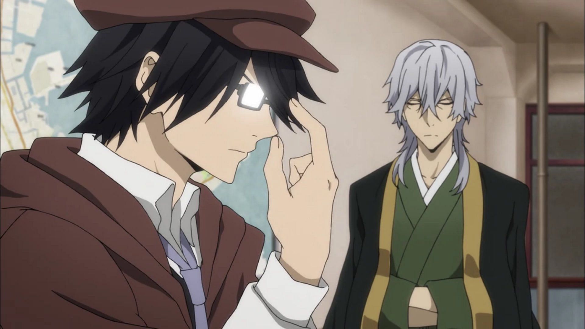 Ranpo (left) and Fukuzawa (right) steal the show in the return of the smash-hit anime series (Image via Studio Bones)