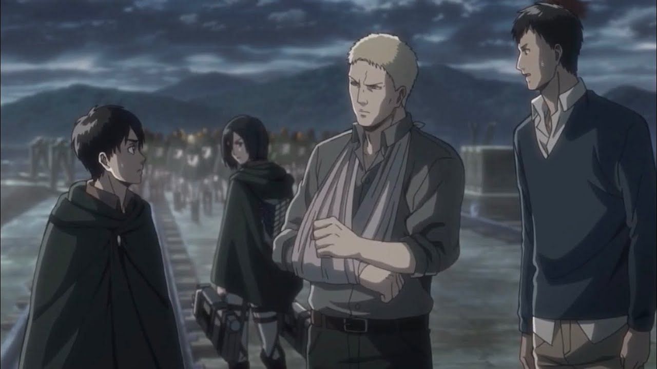 Eren comes to learn the truth about Reiner and Berthold (Image via Wit Studios)