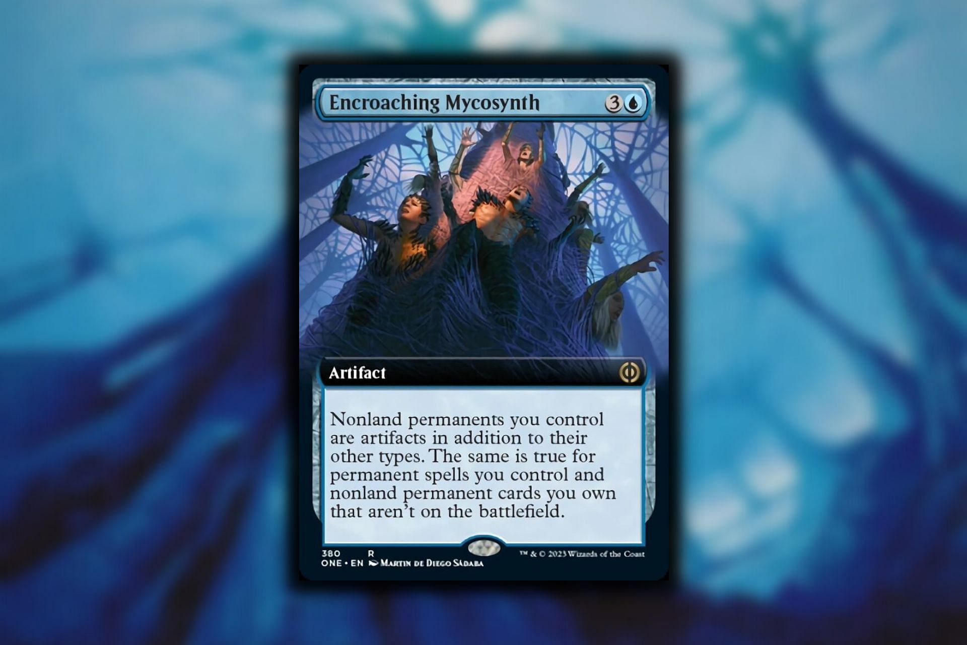 Encroaching Mycosynth in Magic: The Gathering (Image via Wizards of the Coast)