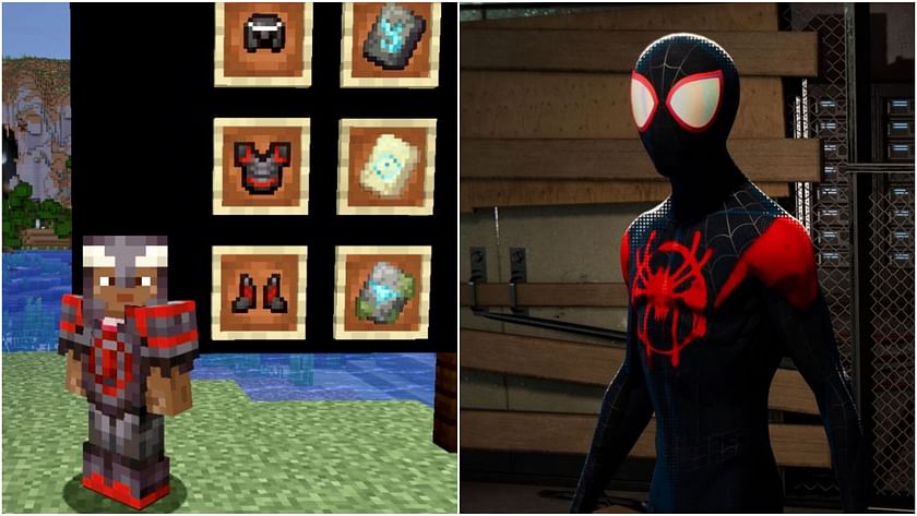 Minecraft player uses new armor trims to look like Miles Morales