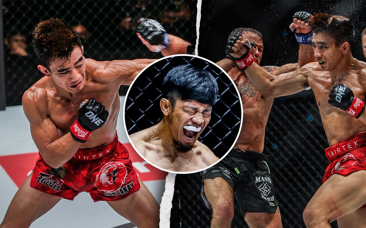 [Photo Credit: ONE CHampionship] Joshua Pacio, Lito Adiwang, Jarred Brooks