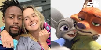 Watch: Elina Svitolina and her husband Gael Monfils hop on the Zootopia photo trend, delight fans by acting out beloved characters from Disney movie