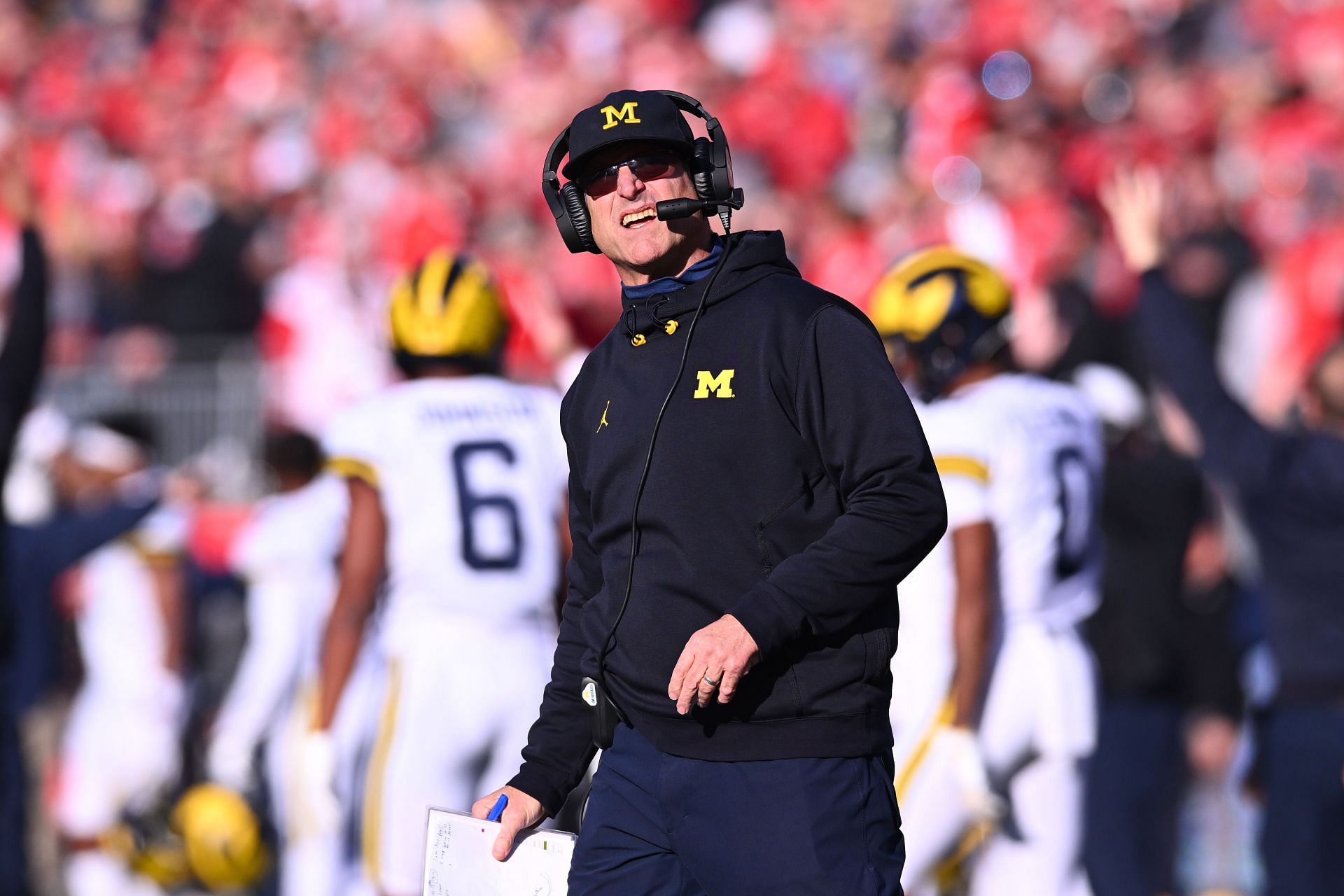 Jim Harbaugh won back-to-back Big Ten titles at Michigan.