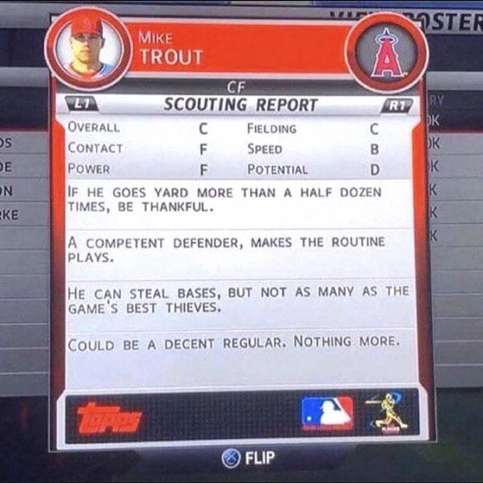 Mike Trout MLB the Show 22 What is Mike Trout's rating in MLB The Show 22?