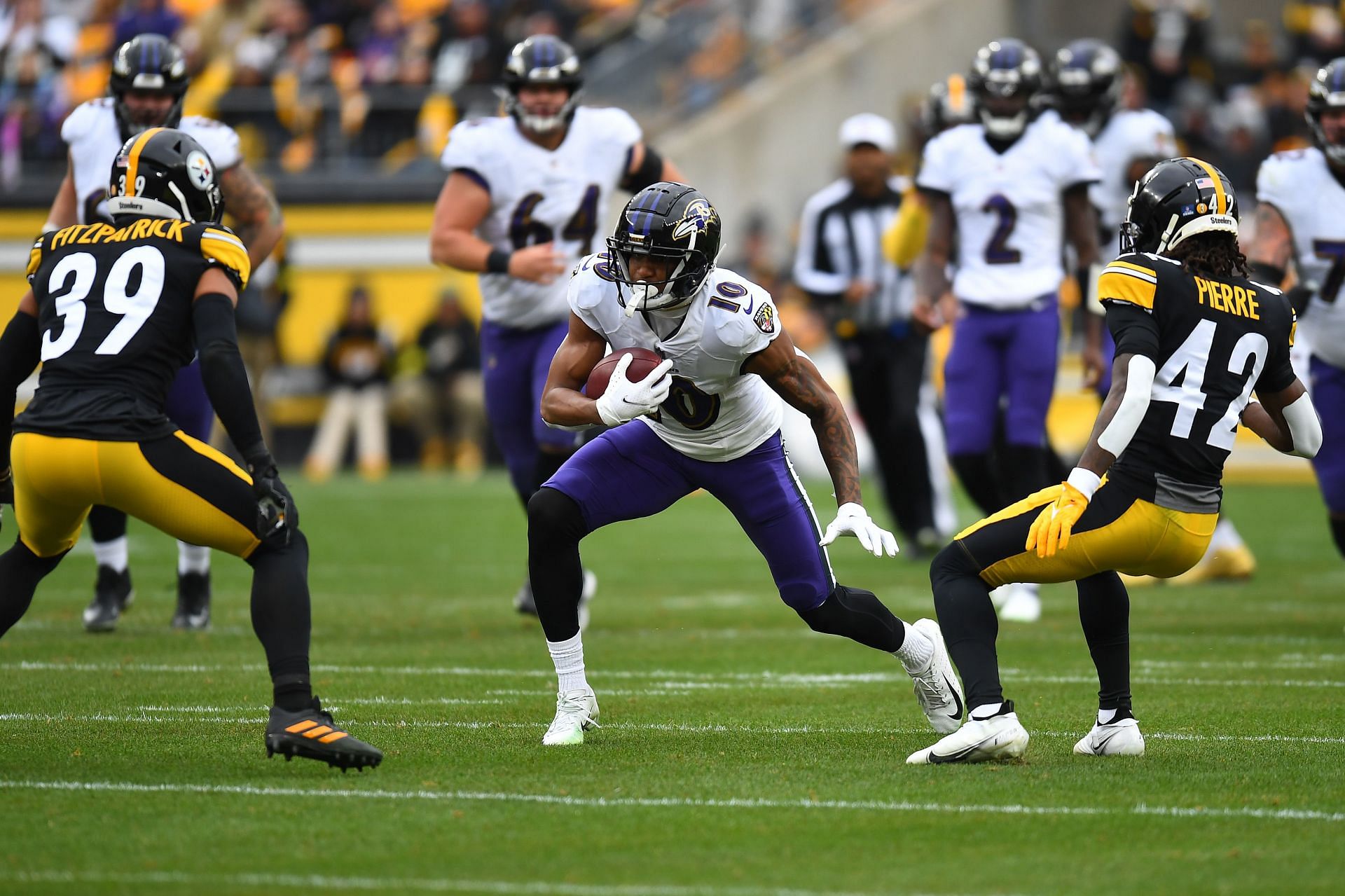 NFL Regular Season - Minkah Fitzpatrick prior to making a tackle