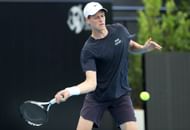 Jannik Sinner at the 2023 Adelaide International 1.