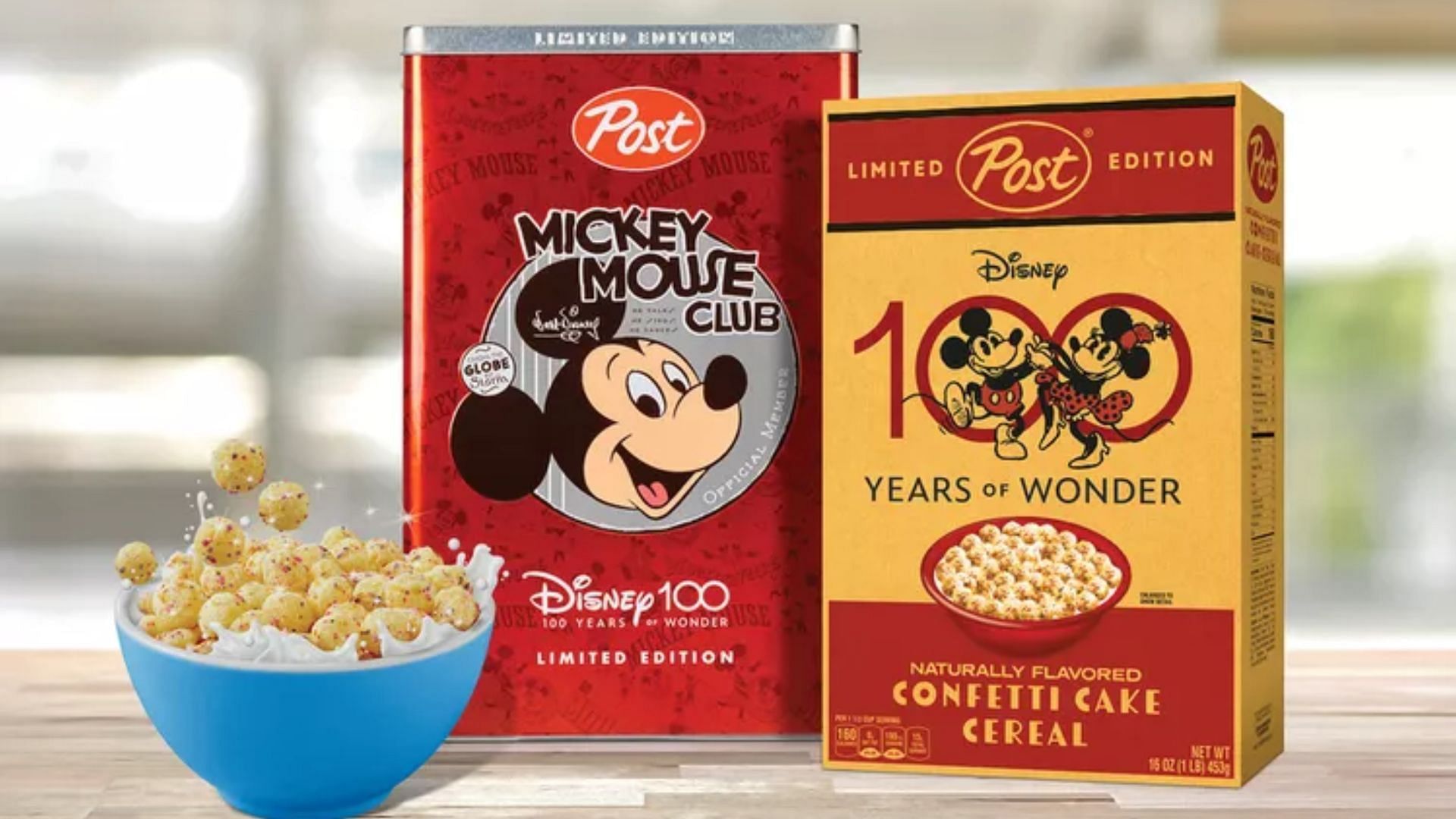 the collector&#039;s edition Disney cereals tin case will be available in very limited numbers at a price of $40 (Image via Post Cereals)