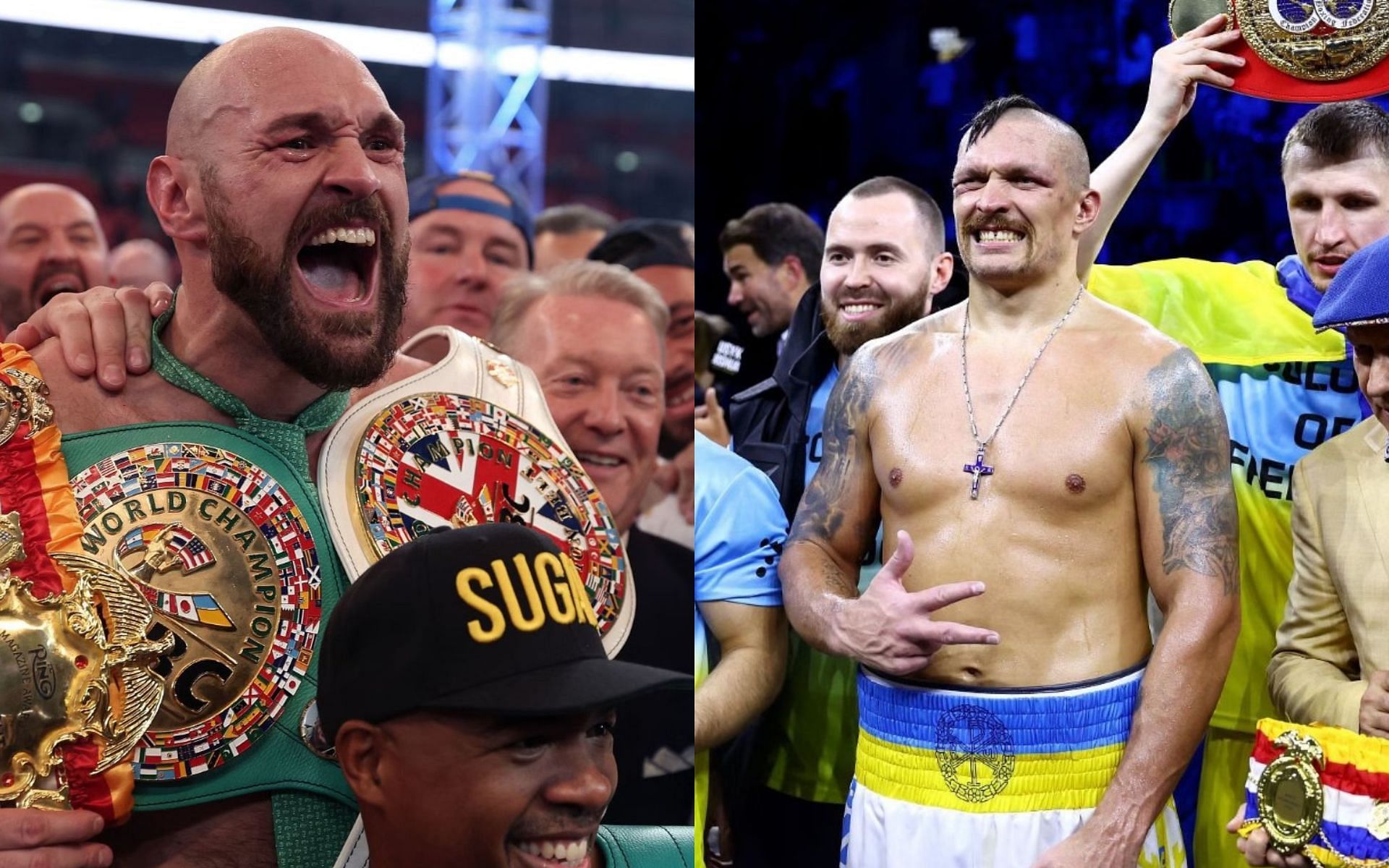 Tyson Fury (Left) and Oleksandr Usyk (Right) (Image Credits; Getty Images)