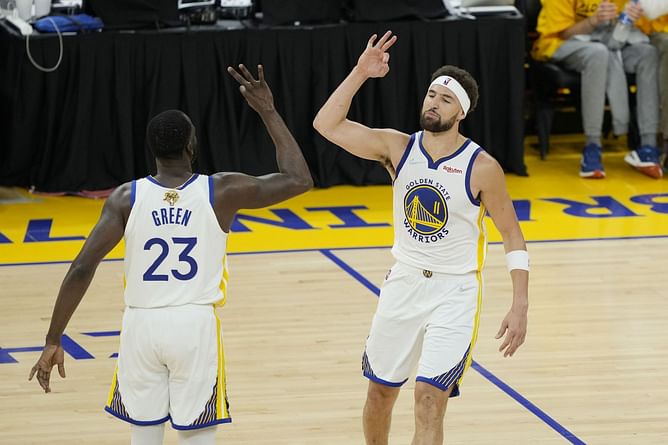 Fans hilariously react to strange video capturing Draymond Green's spooky pass to Klay Thompson: "MJ never did this", "Voodoo Magnolia!"