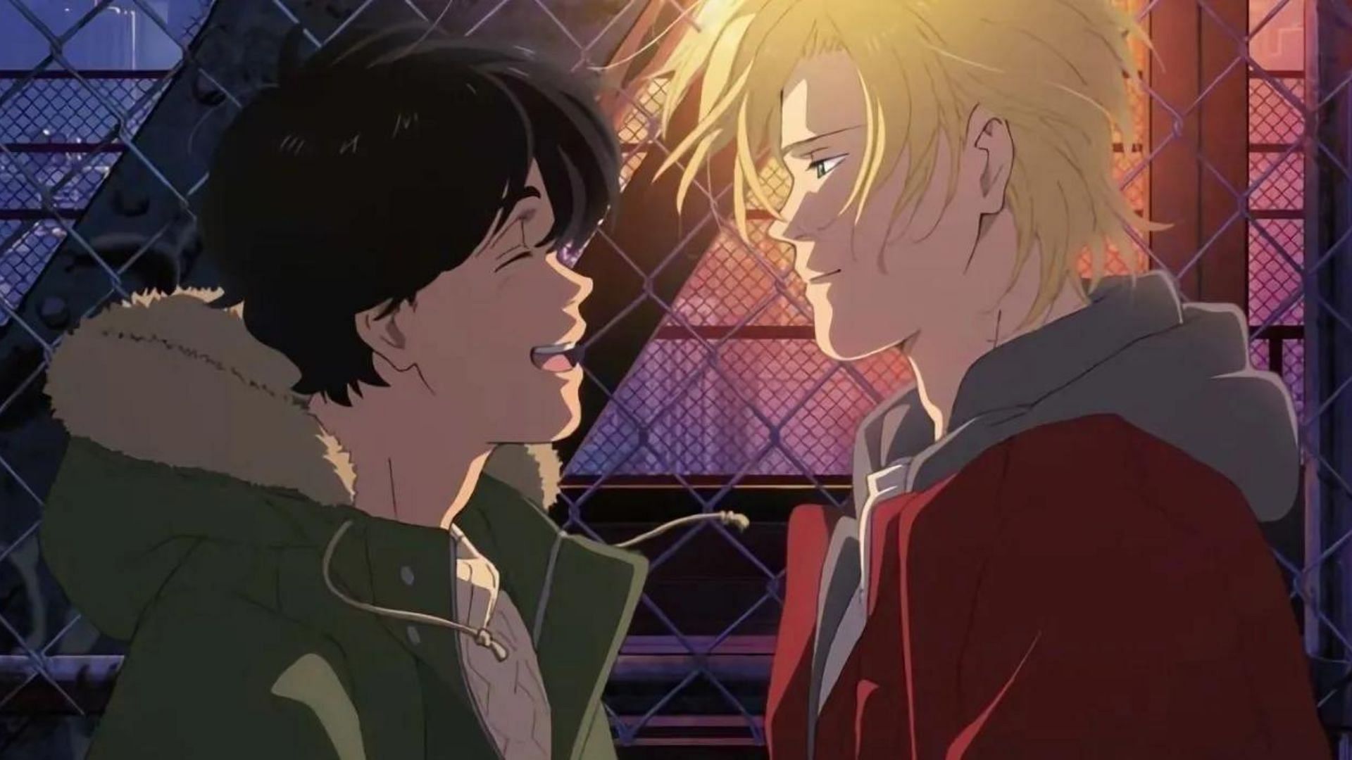 Eiji and Ash as seen in the anime (Image via MAPPA)