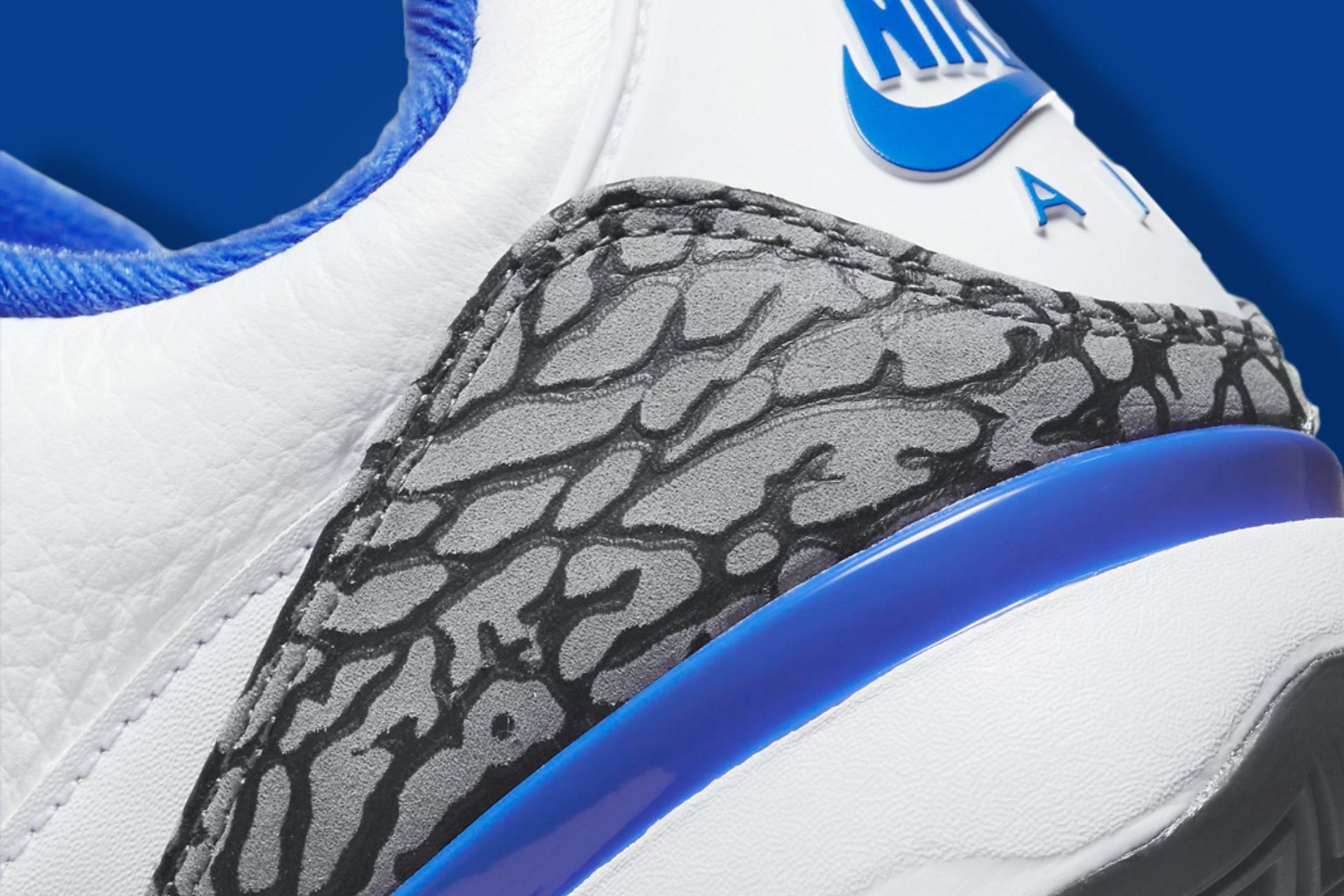 Take a closer look at the heel counter and branding accent of the sneaker (Image via Nike)