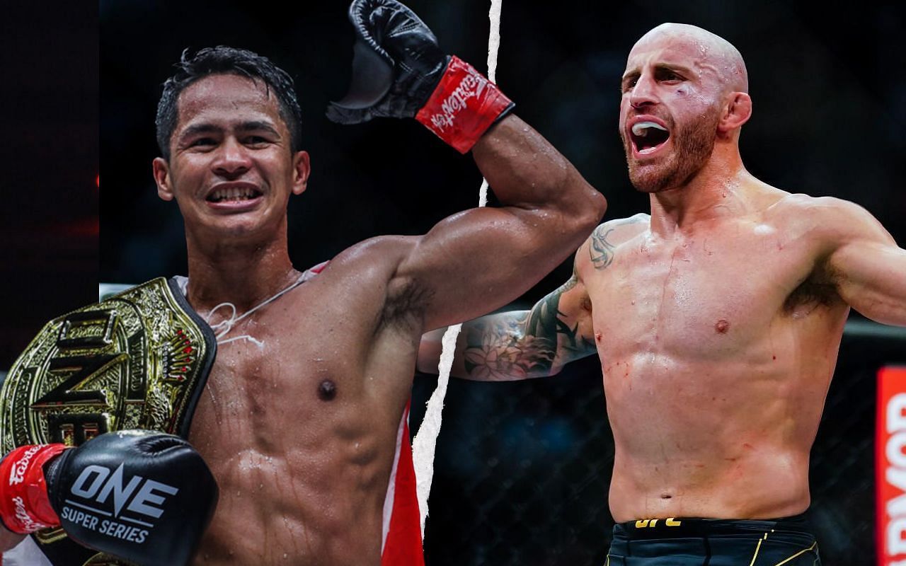 Superbon (Left) speaks about training with Volkanovski (Right) in Thailand