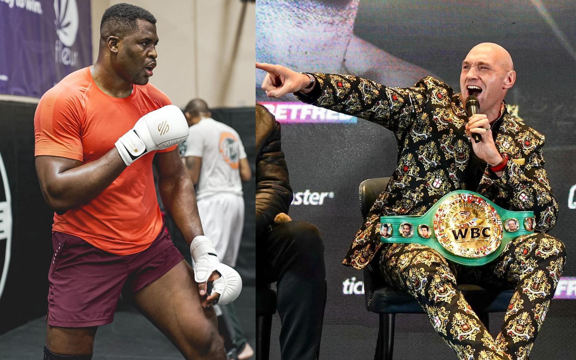 Francis Ngannou vs. Tyson Fury fight could potentially happen sooner than expected [Images via: @tysonfury and @francisngannou on Instagram]