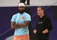 LeBron James gives testy reaction to Rob Pelinka's comments about LA Lakers' trade options: "He was talking to you, he wasn’t talking to us"