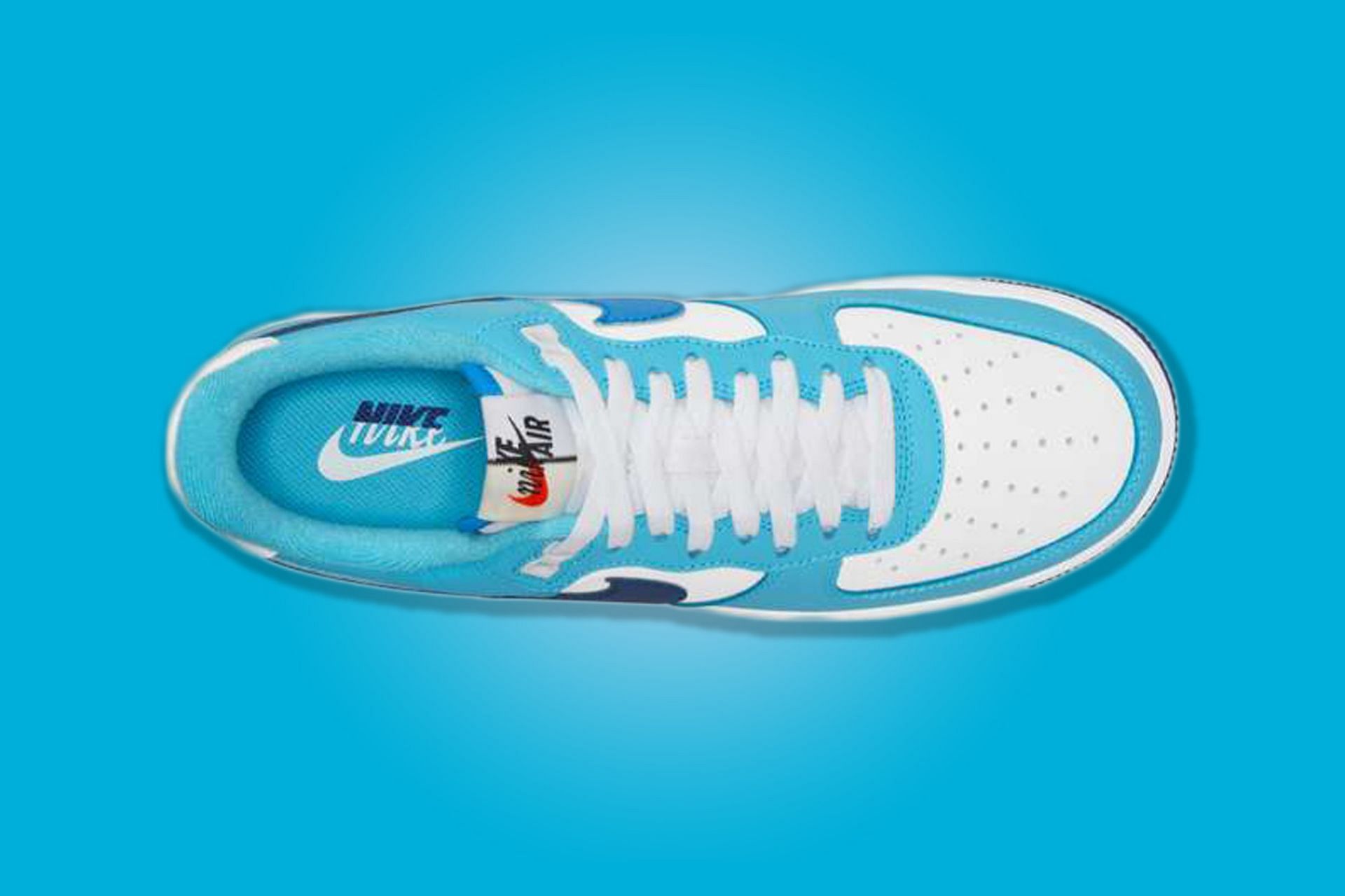 Nike Air Force 1 Low Split Light Photo Blue Deep Royal Blue (GS) Raffles  and Release Date