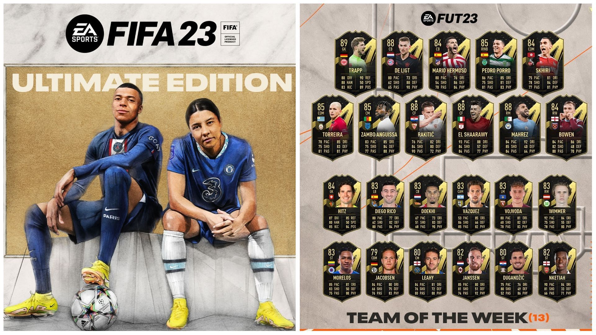 TOTW 13 is live in FIFA 23 (Images via EA Sports)