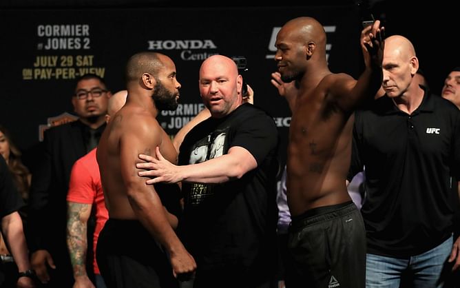 Jon Jones buries hatchet with longtime bitter rival Daniel Cormier ahead of title fight