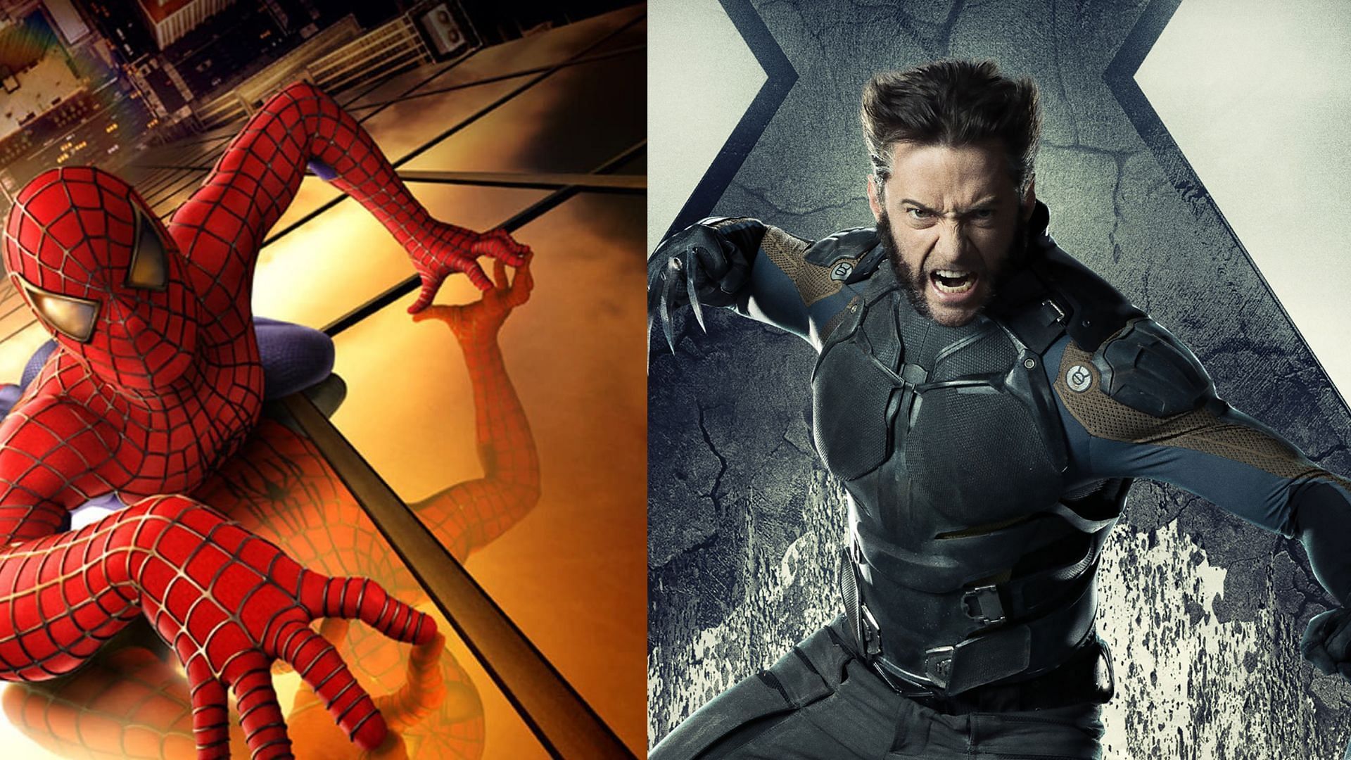 Spider-Man and Wolverine (images via Marvel/Sony/20th Century Fox)